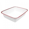 Red Enamelware Melamine 1/2 Size Dish  3.7L.