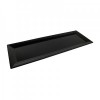 Black Melamine Rectangular Essence Tray 1,2L 750x250x30mm