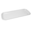 White Melamine Rectangular Platter 530x210x35mm