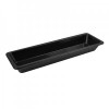 Black Melamine 2/4 Thin Rim Gastro Dish 530x162x65mm 2.3L