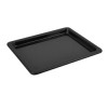  Black Melamine 1/2 Thin Rim Gastro tray 325x265x30mm 0.8L