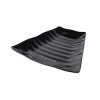 Black Melamine Curved Wavy Platter w/SF 269x275x38mm